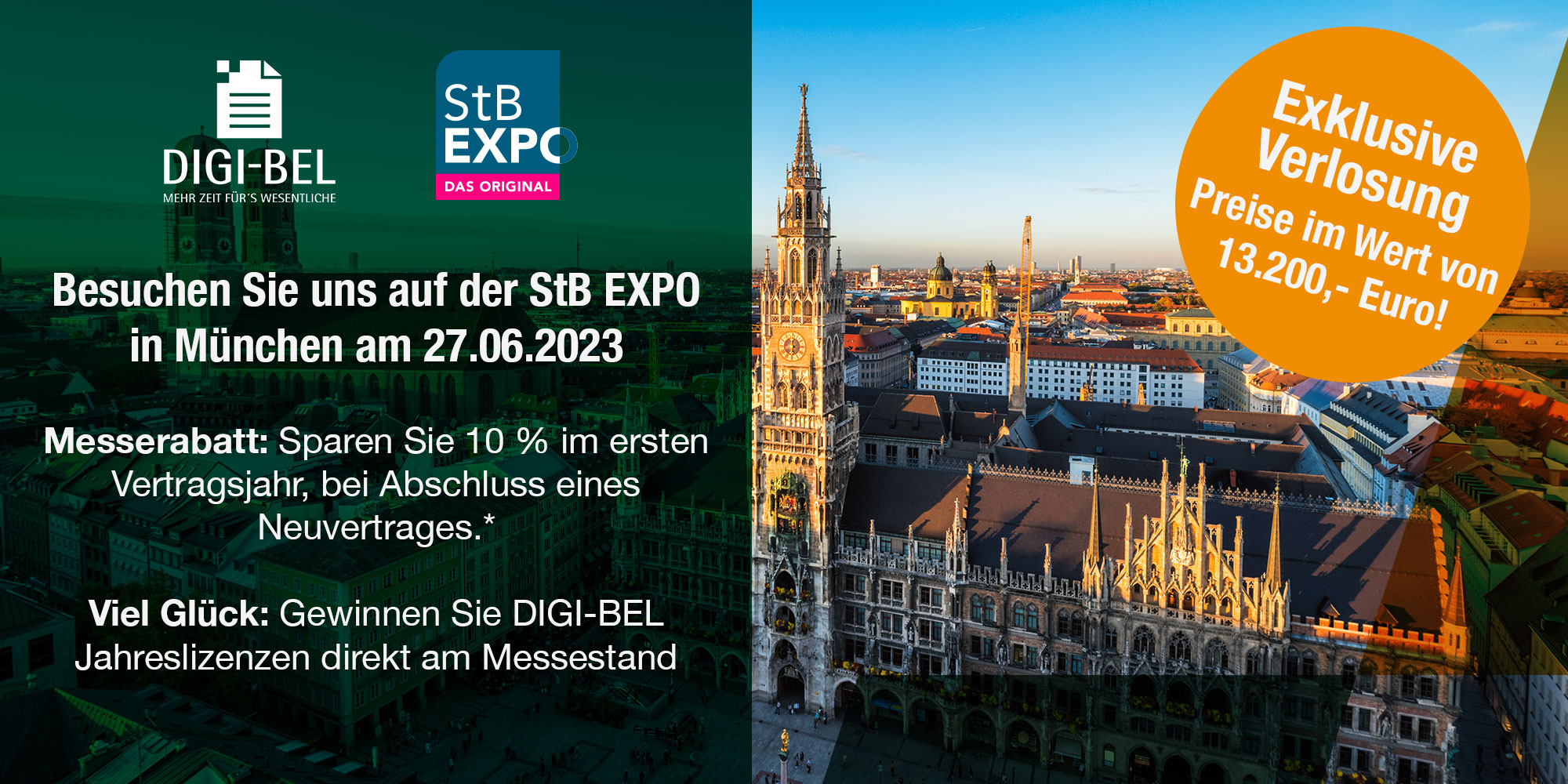 DIGI-BEL ist auf der StB EXPO in München am 27.06.2023